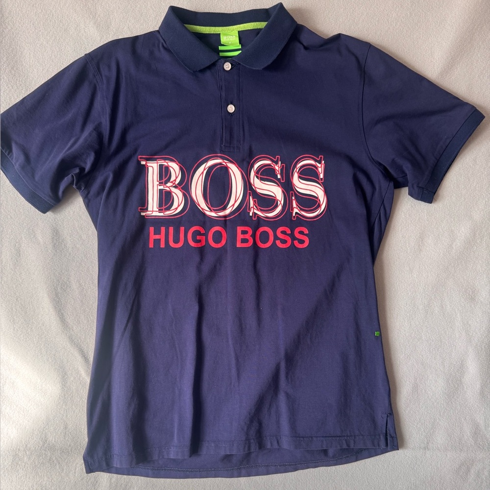 HUGO BOSS Men's Navy Polo Shirt
